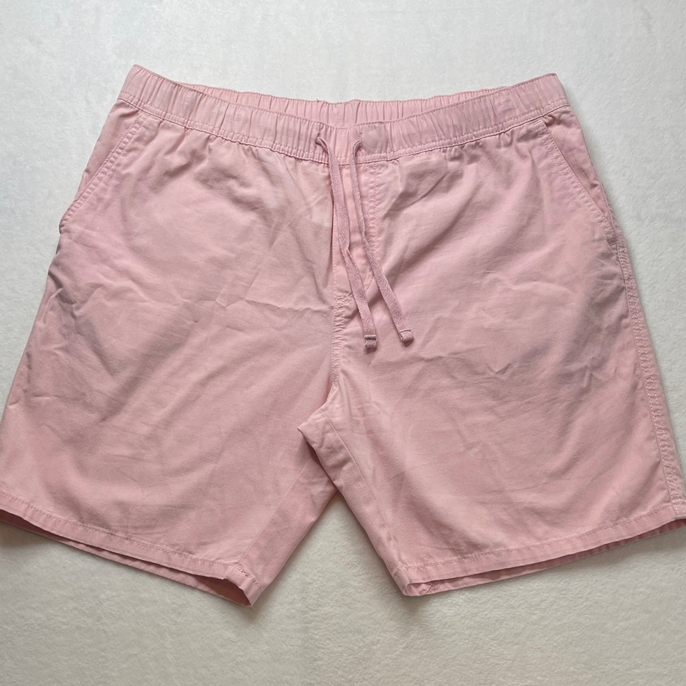 H&M DIVIDED Blush Pink Cotton Drawstring Shorts WOMENS SIZE M